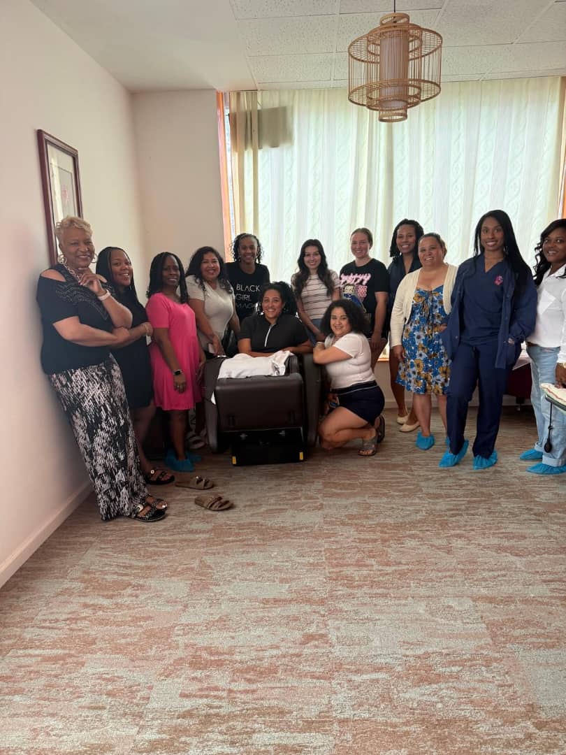 EMassage staff and guests
