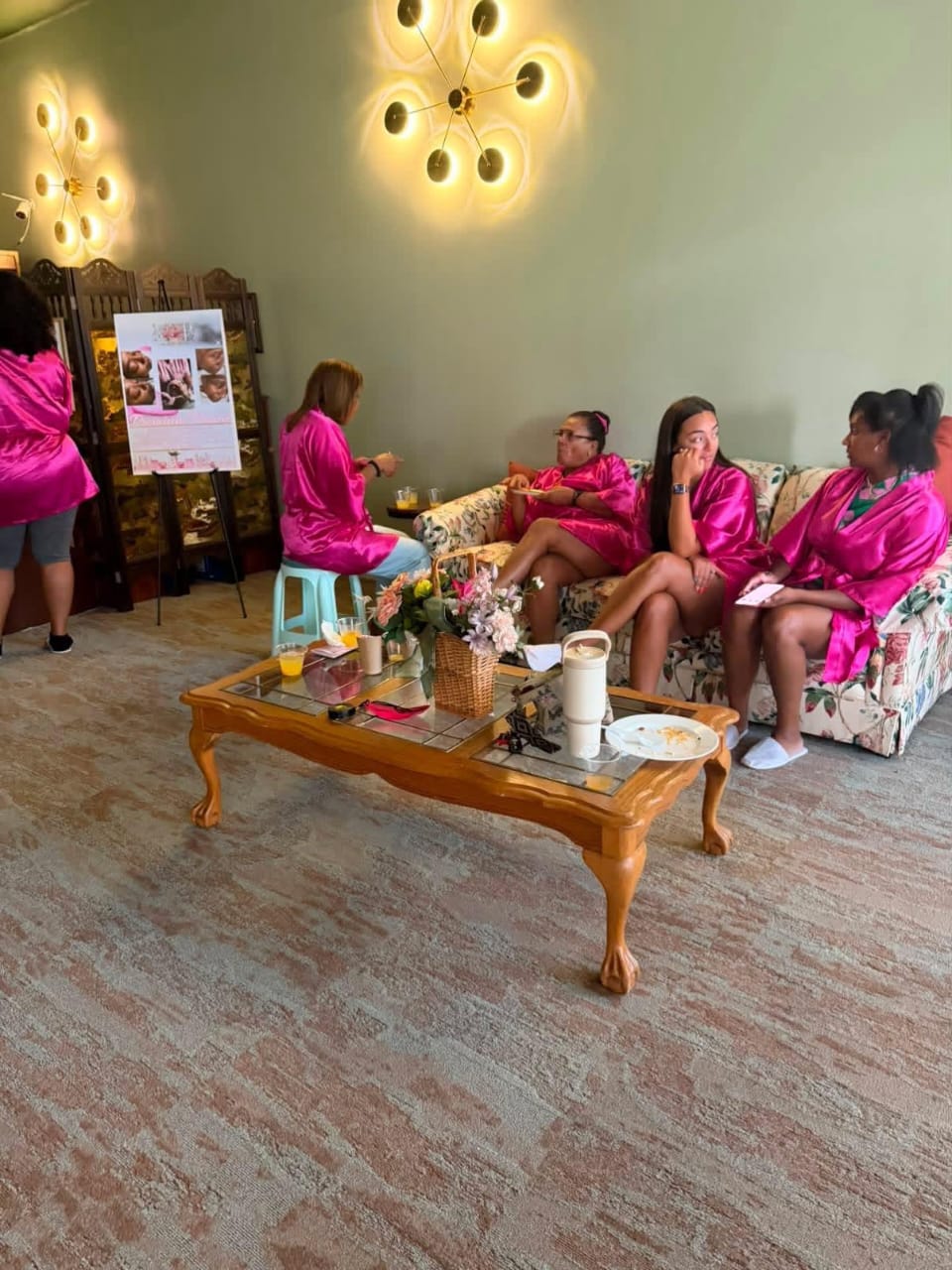 Guests enjoying spa party services at EMassage by MBExperiences in Augusta